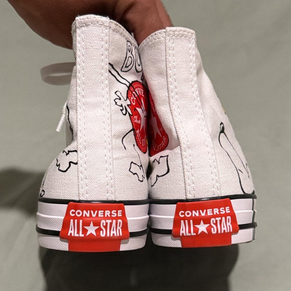 Converse X Peanut Chuck Taylor All Star Hi White sz 7 - Picture 7 of 10